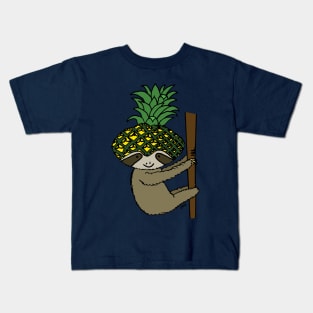 Pineapple Sloth Kids T-Shirt